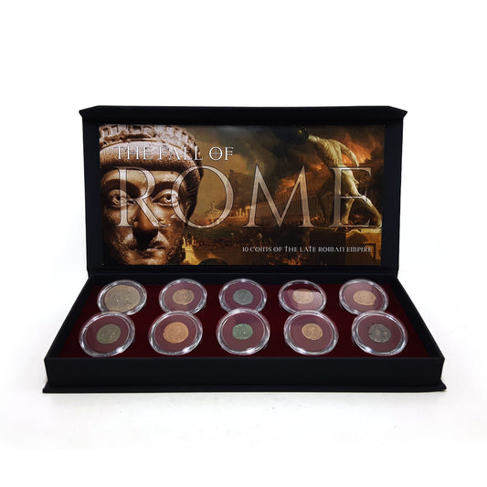 Fall of Rome 10 Coin Deluxe Wood Box Set