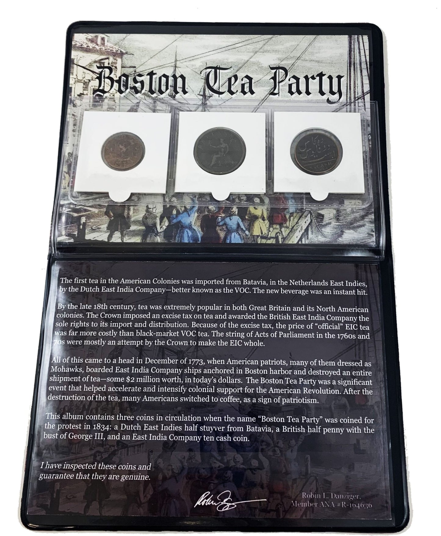 American Colonial Coin - Boston Tea Party Set